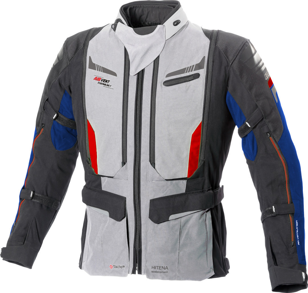 Büse Agadir Motorrad Textiljacke hellgrau/blau 60 Abbildung 1
