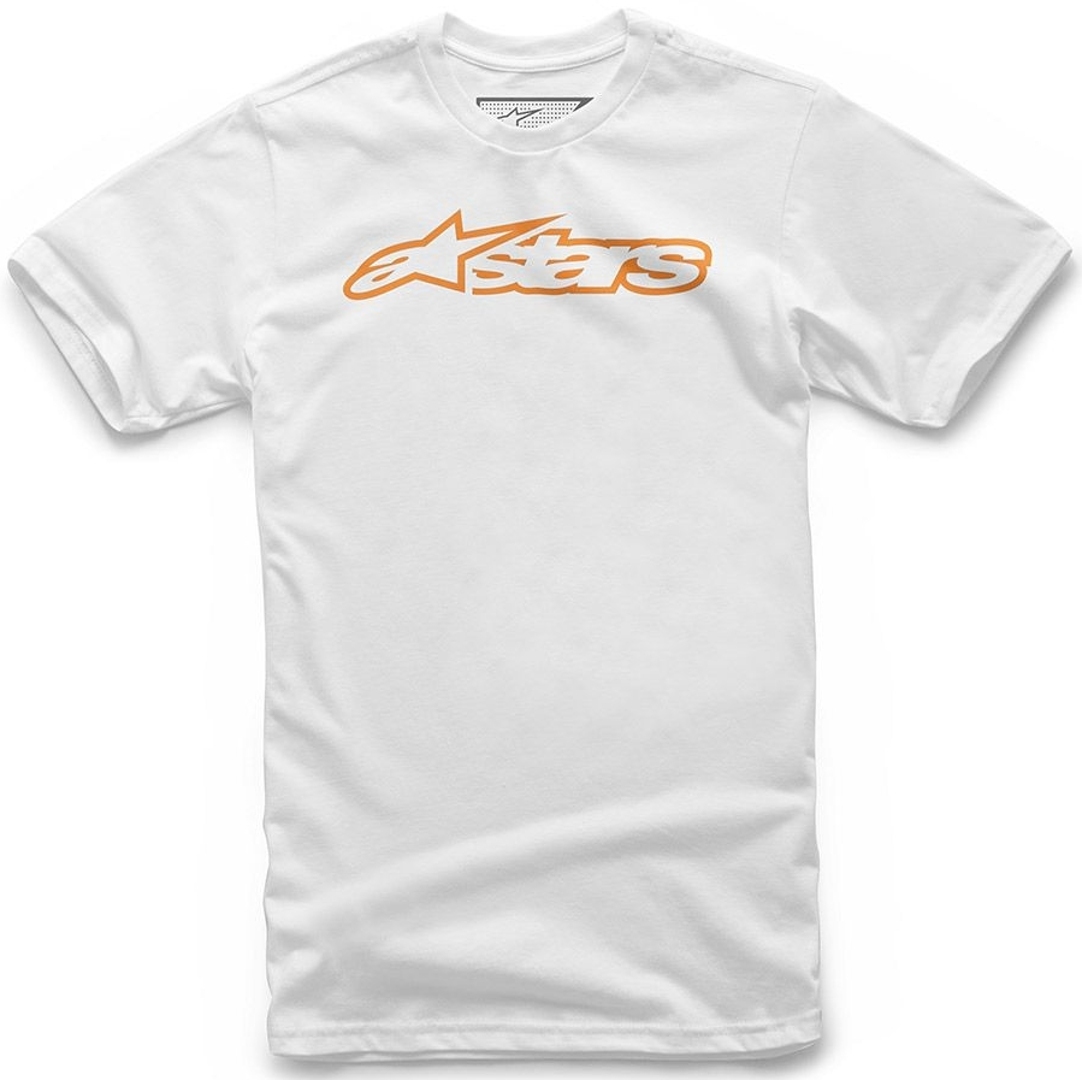 Alpinestars Blaze Tee Tricou pentru copii Alb/portocaliu XS Figura 1