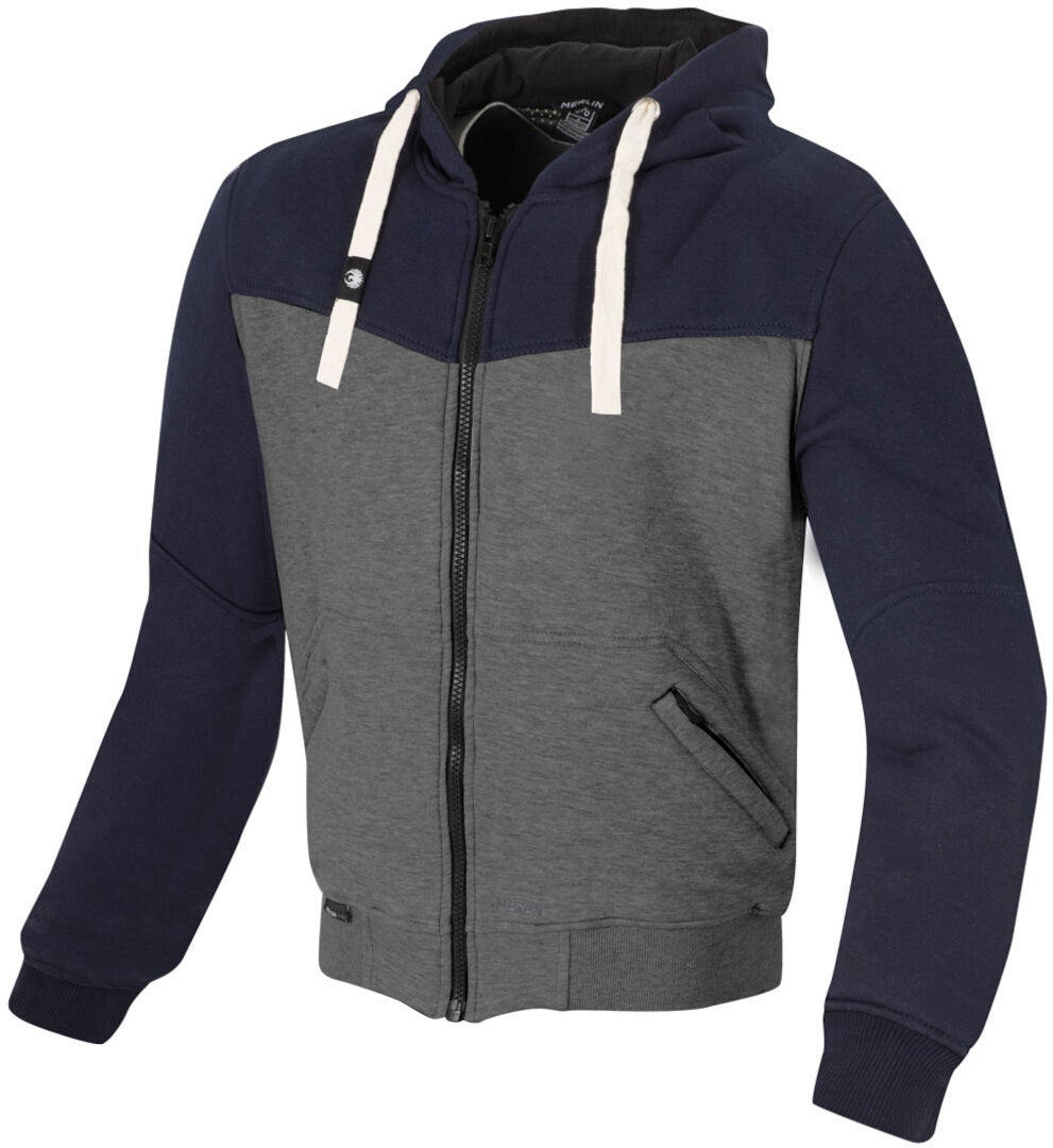 Merlin Hurley Zip Hoodie Jacke grau/blau XL Abbildung 1