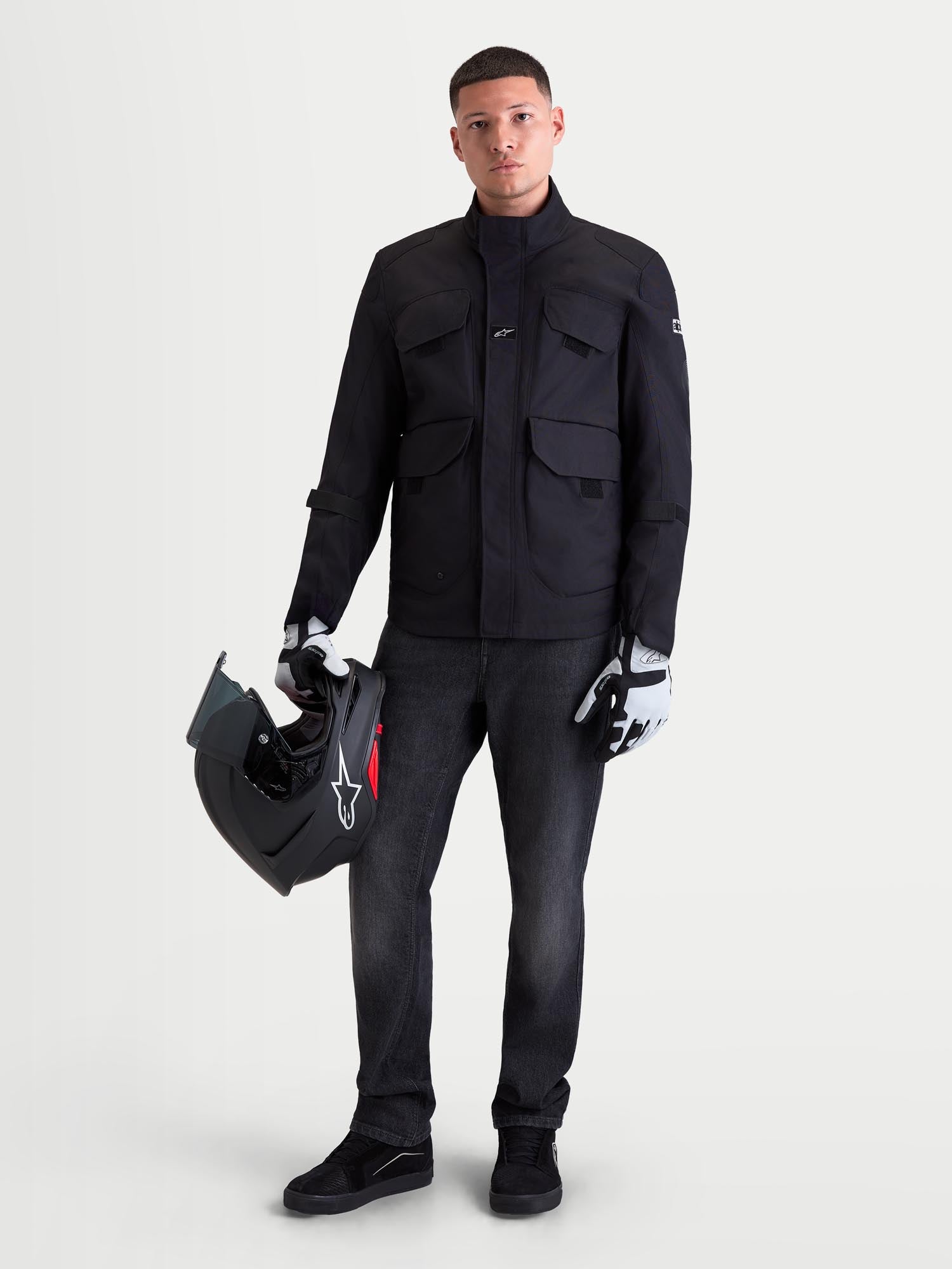 Alpinestars Altan Drystar Nepromokavá textilní bunda pro motocykl černá XL Obrázek 3