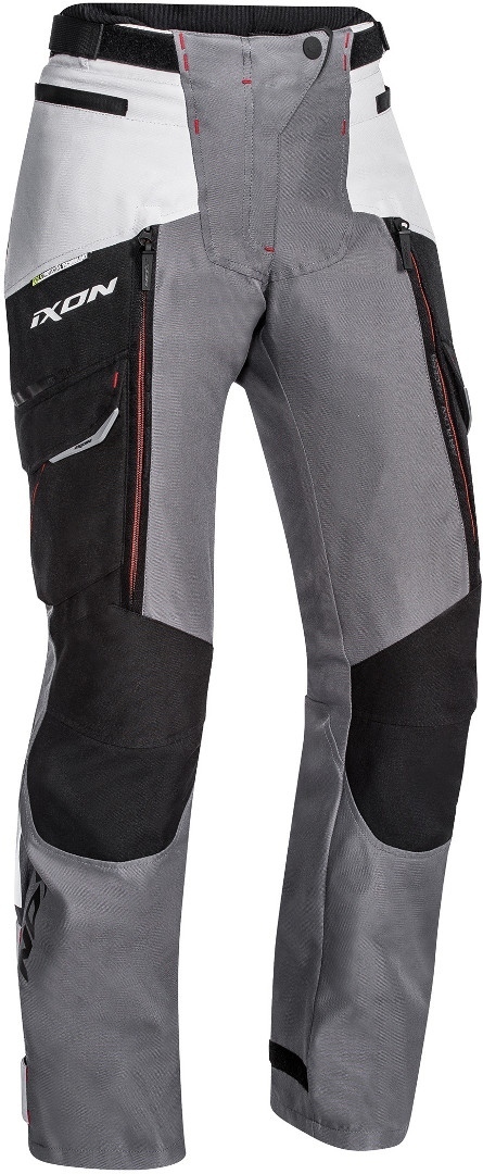 Ixon Sicilia Pantaloni textile pentru motociclete pentru doamne Negru/Gri/Roșu XS Figura 1