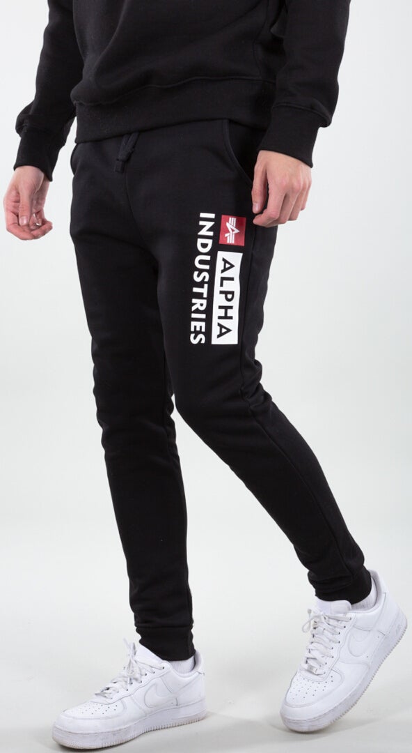 Alpha Industries Block-Logo Jogginghose schwarz L Abbildung 4