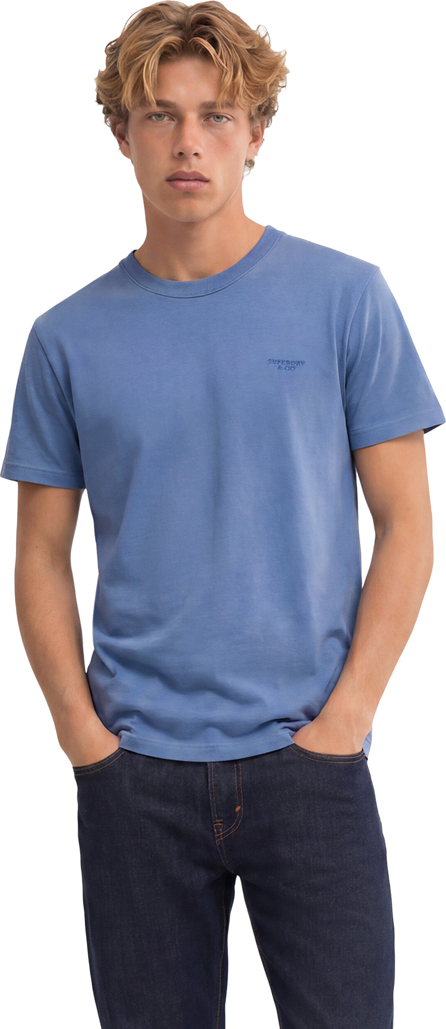 Superdry & Co Essential Logo T恤 藍色 S 圖2