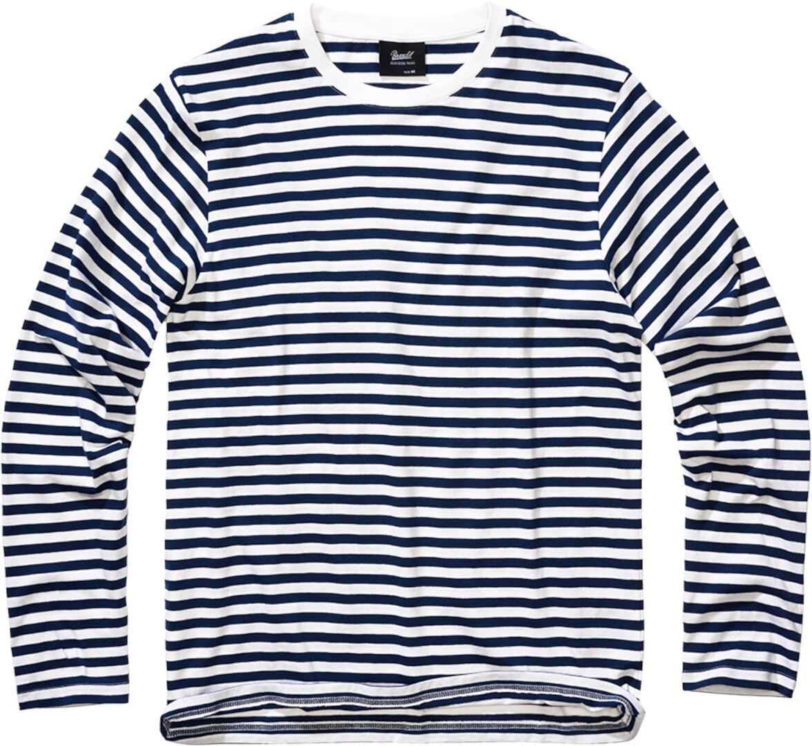 Brandit Stripe Jersey Langarmshirt blau/weiß M Abbildung 1