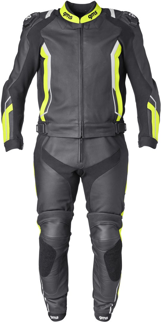 GMS GR-1 Two Piece Motorcycle Leather Suit-image-856754232