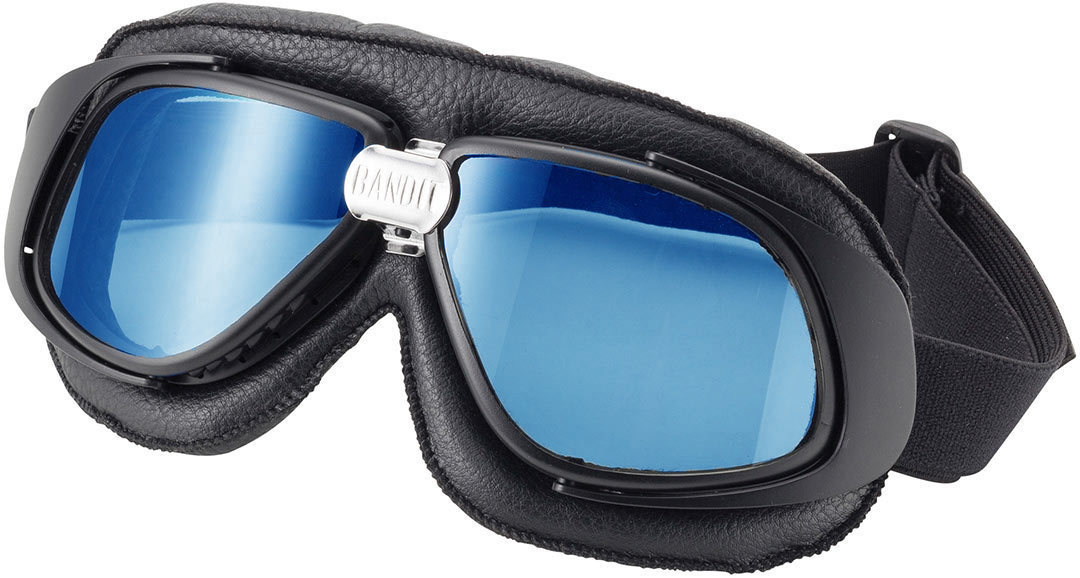 Bandit Classic Ochelari de motocicletă oglindă negru/albastră Figura 1