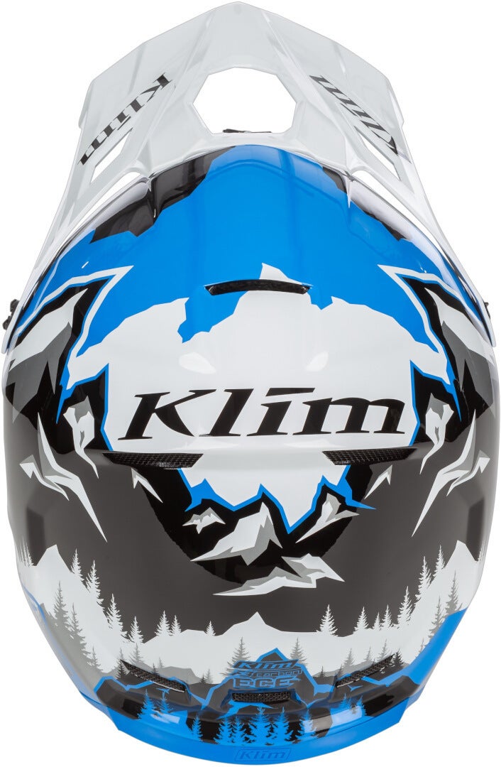 Side view of Klim F3 Carbon DNA Snowmobile Helmet