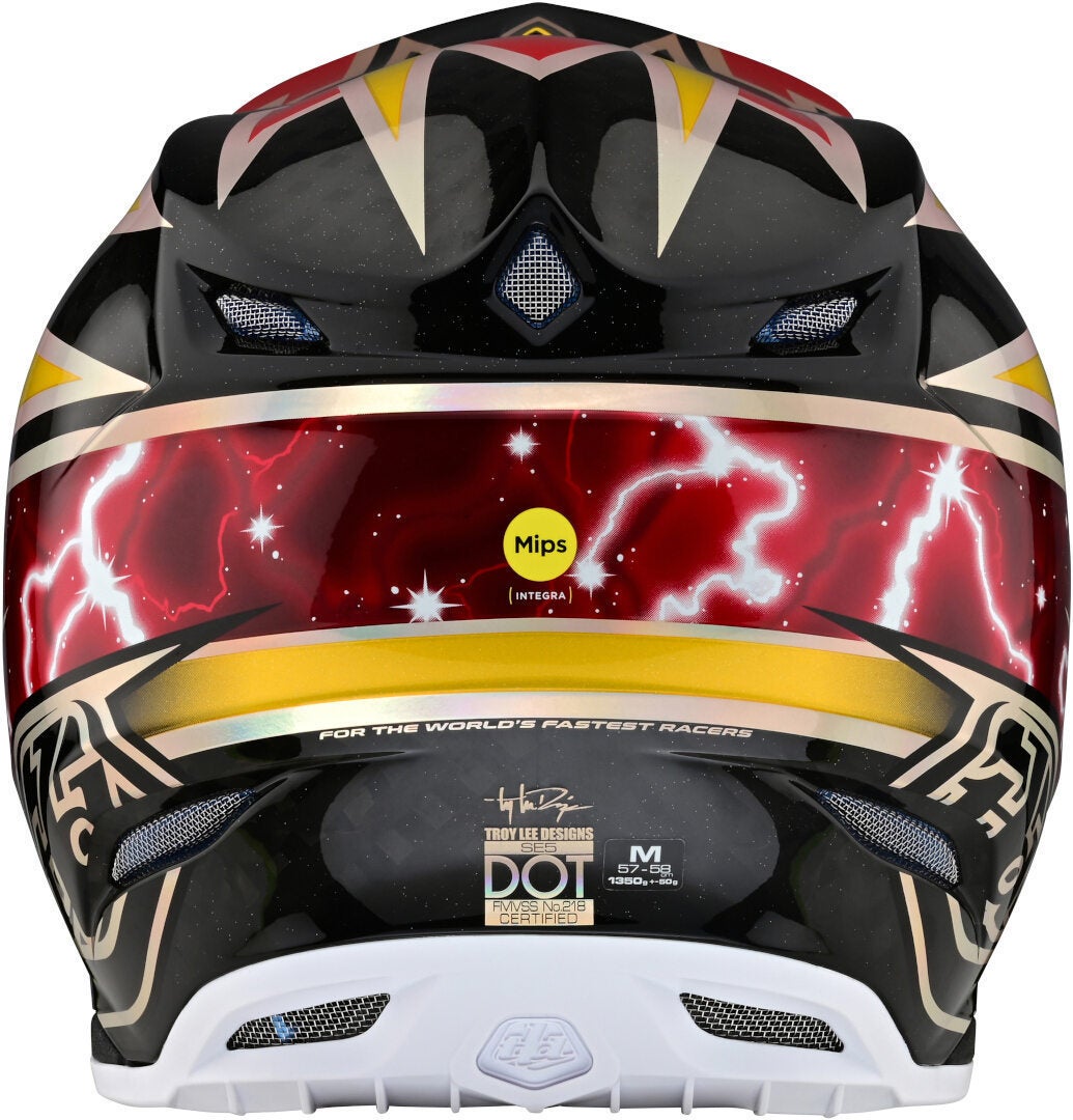 Troy Lee Designs SE5 Lightning MIPS Carbon Motocross Helmet Gold S (55/56) Figure 6