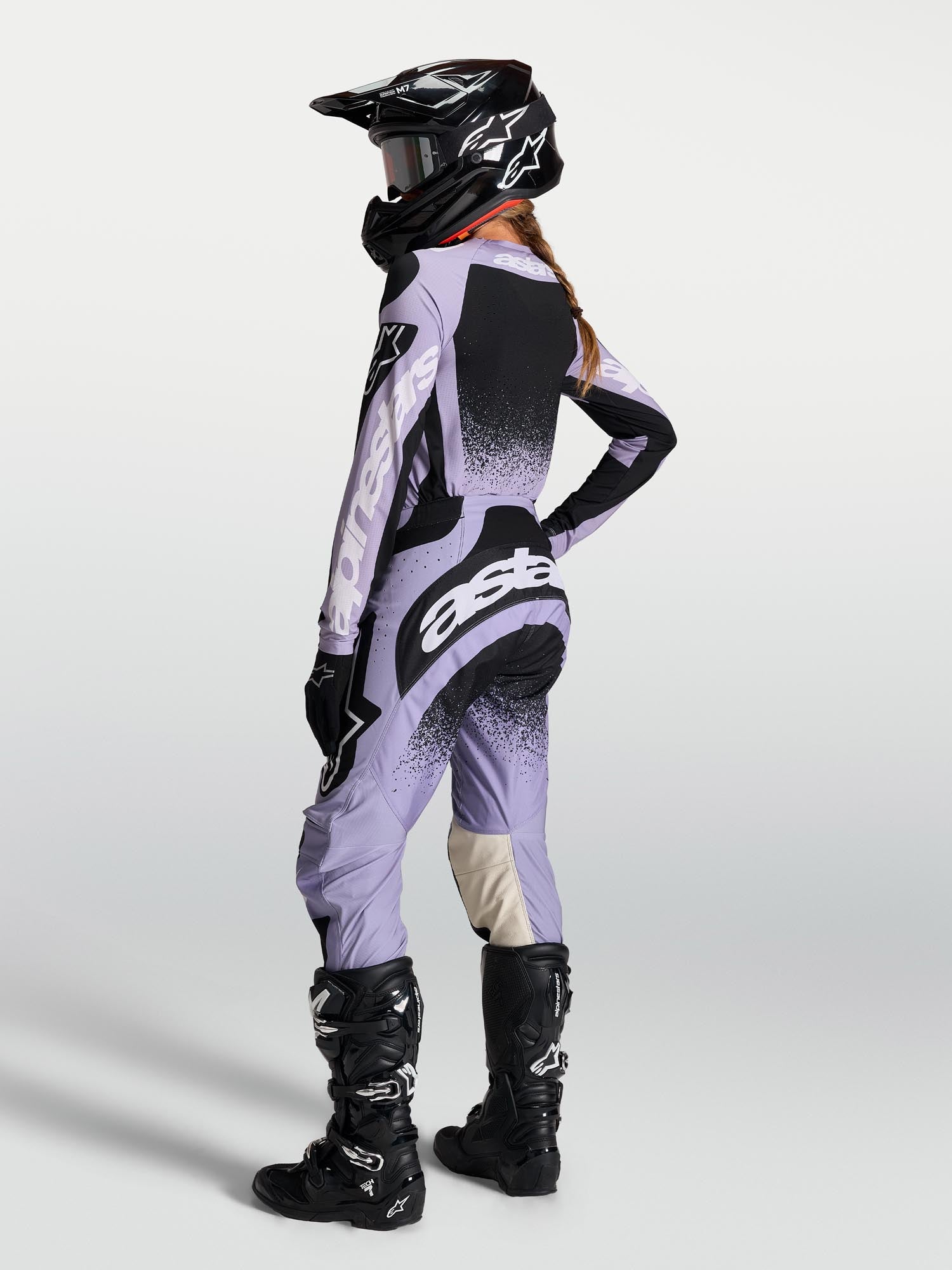 Alpinestars Stella Techstar Swan Damernes Motocrosstrøje violet/sort S Figur 8