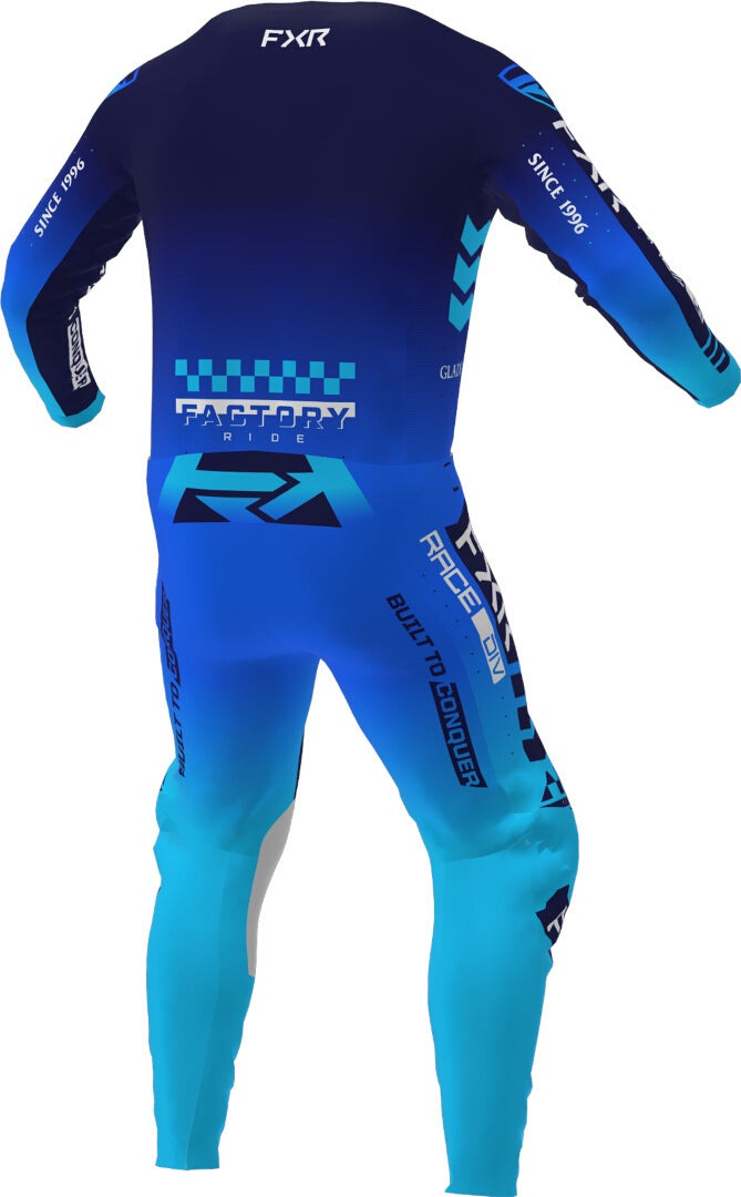 FXR Podium Gladiator 2023 Motocross bukser blå/sort 34 Figur 4
