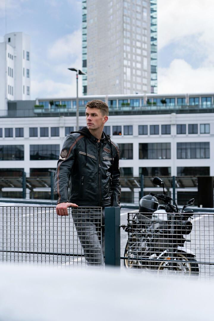 DIFI Detroit 2 Motorcycle Leather Jacket black/brown 52 Figure 3