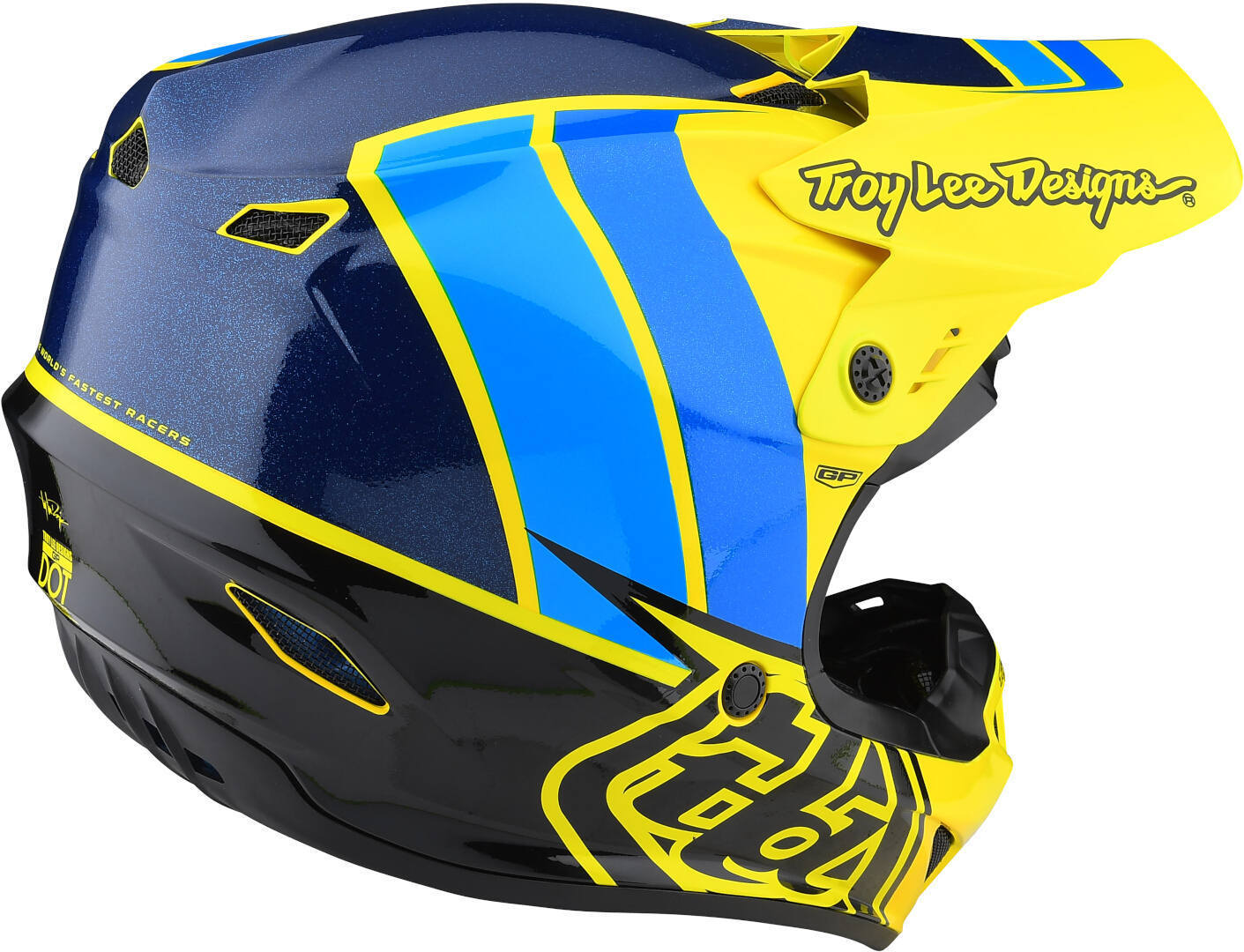 Troy Lee Designs GP Nova Casco Motocross Giovanile Giallo neon Y/L (52/53) Figura 5