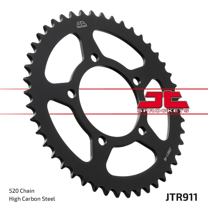 Side view of JT SPROCKETS Steel Standard Rear Sprocket - 520