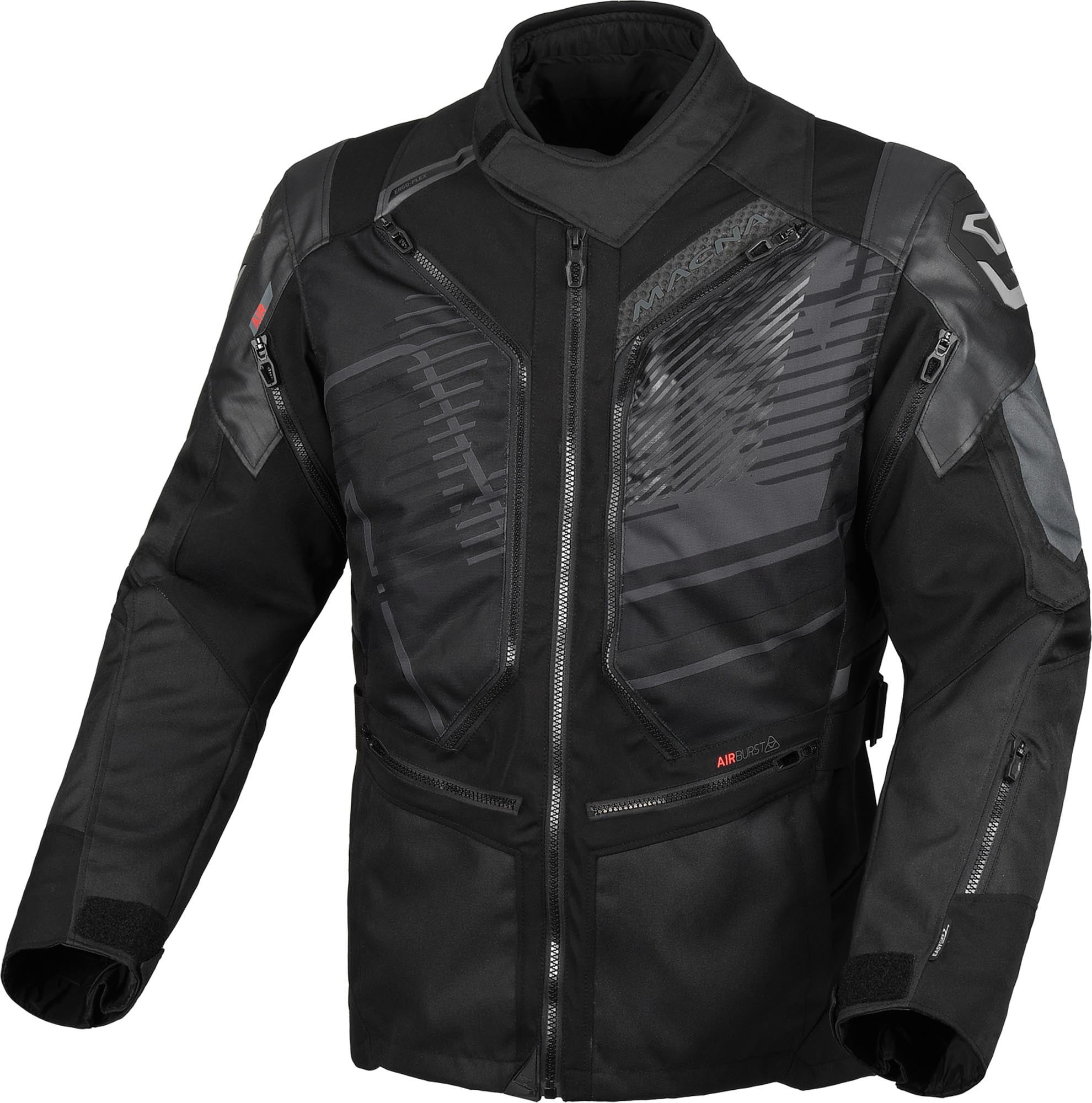 Macna Neoval vattentät motorcykeltextiljacka svart XL Figur 1