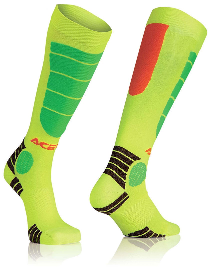 Acerbis Motocross Impact Chaussettes jaune/vert L/XL Figure 1