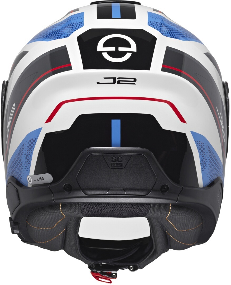 Schuberth J2 Sigma Jethelm wit/blauw/rood Verlies (59) Figuur 4
