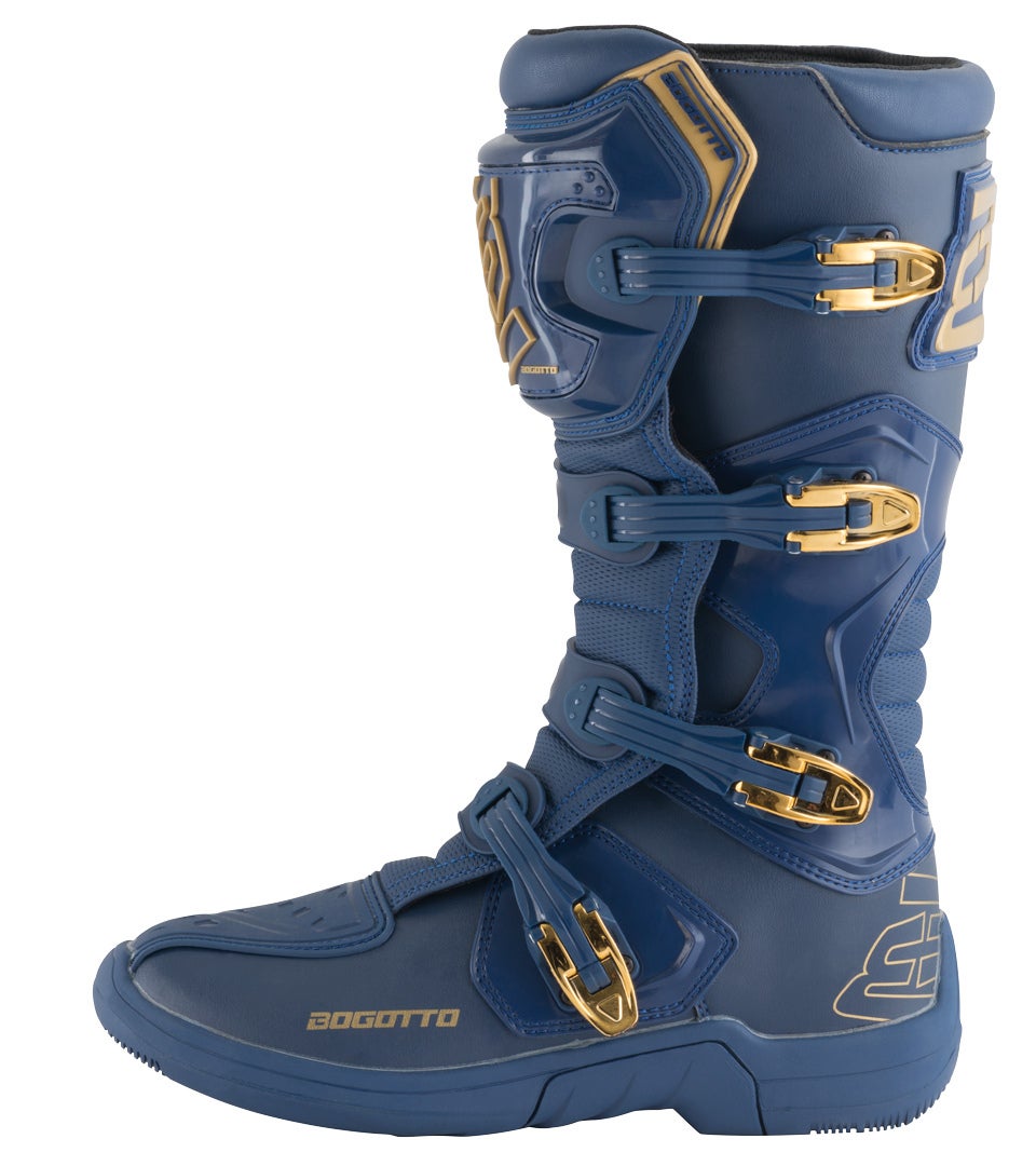 Bogotto MX-5 Bottes de motocross bleu/or 42 Figure 2