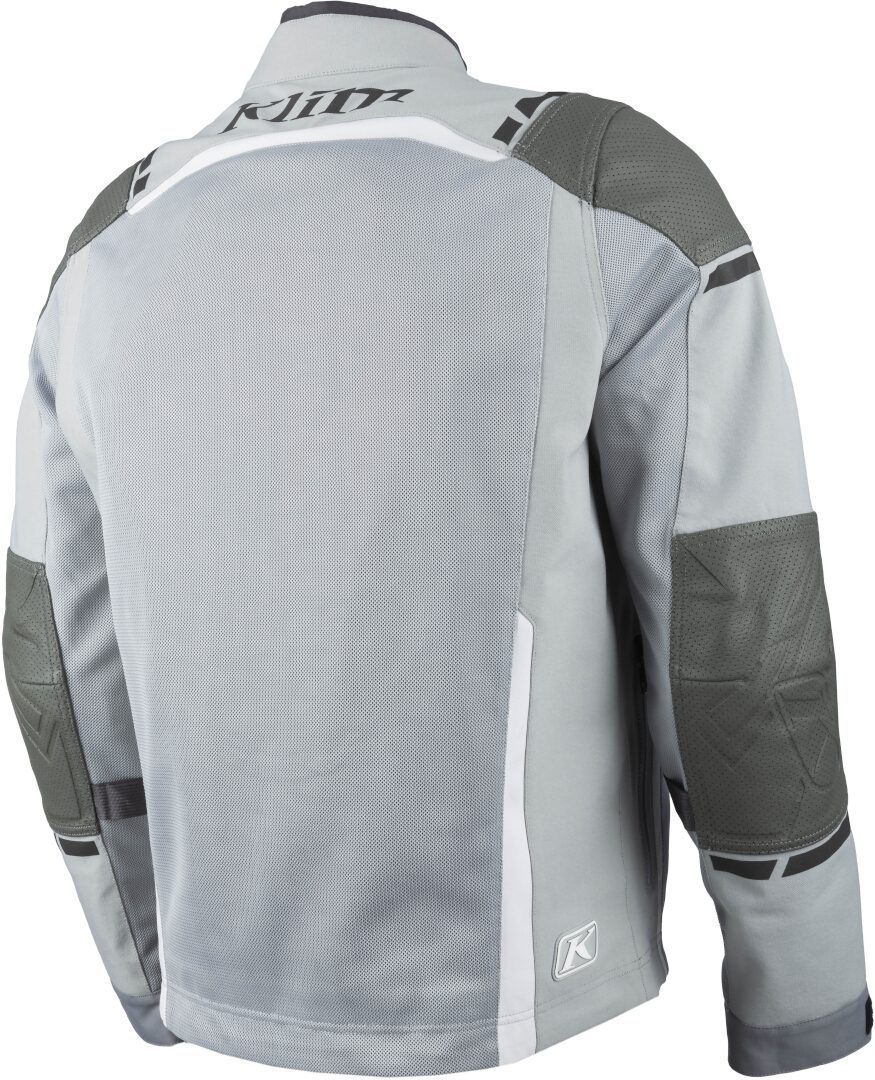 Klim Induction Pro 2025 Jachetă perforată din plasă de motocicletă din piele/textile Gri/Alb L Figura 6