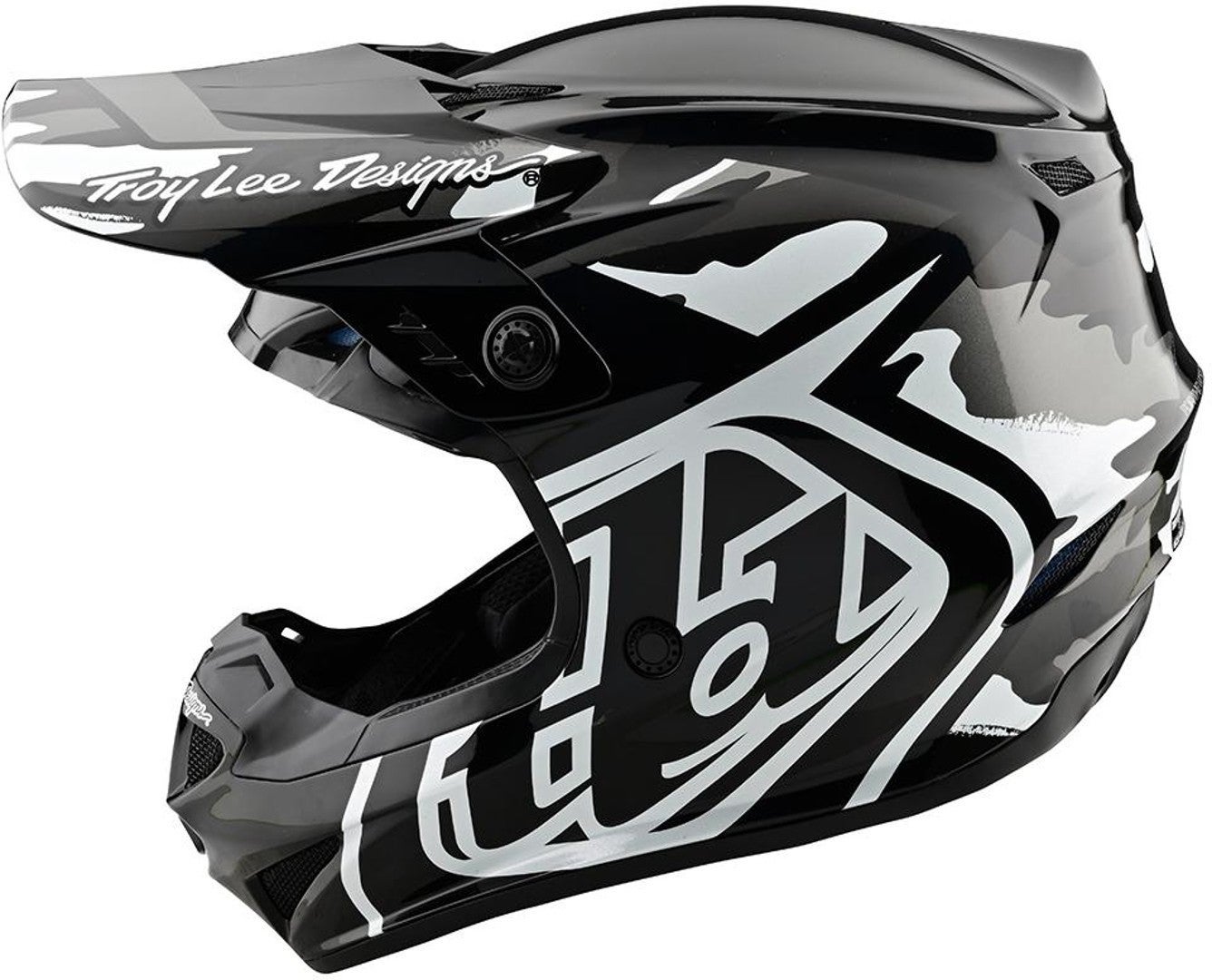 Troy Lee Designs GP Overload Camo Motokrosová přilba černobílá 2XL Obrázek 8
