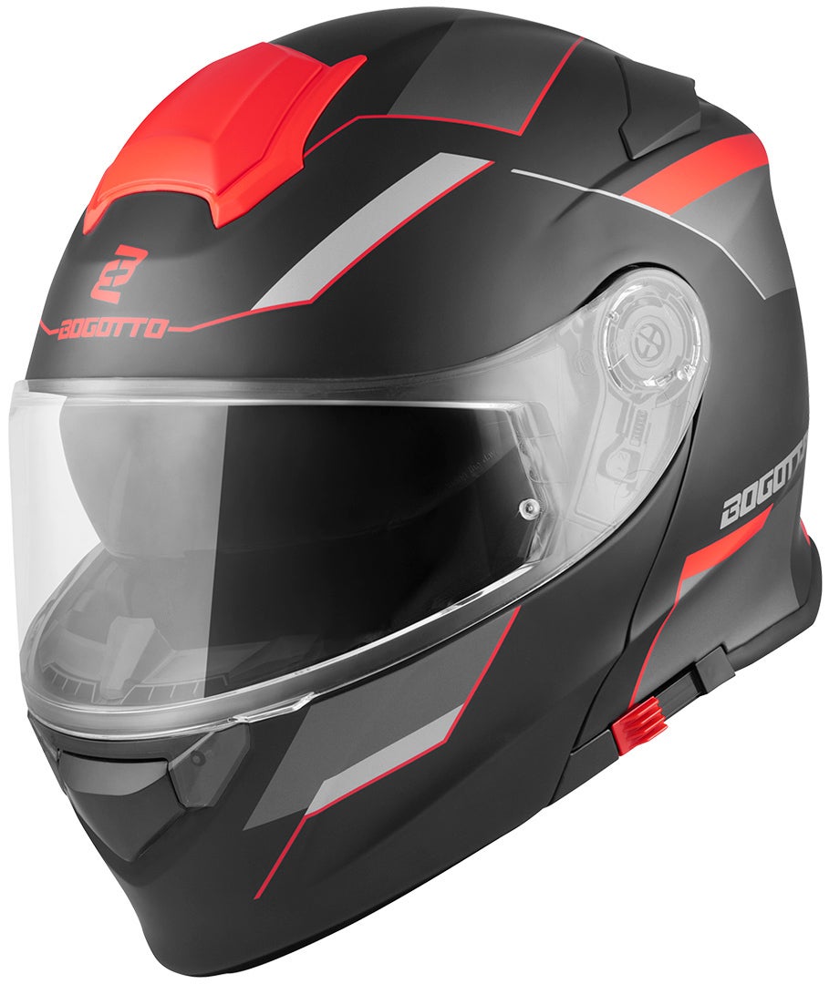 Bogotto V271 Delta Casque Noir mat/rouge L Figure 3