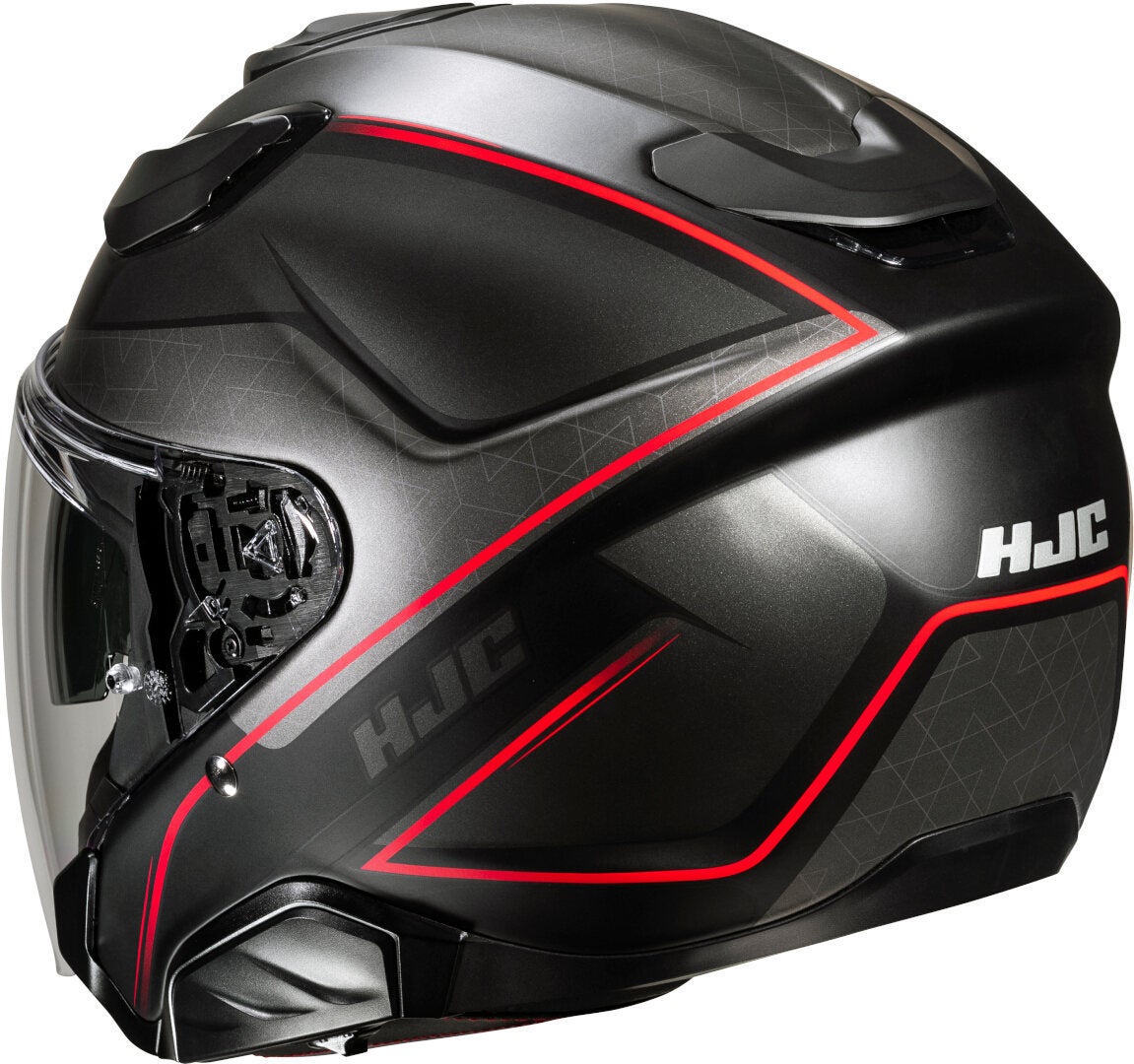 HJC F31 Ludi Jethelm schwarz/grau/rot M (57/58) Abbildung 2