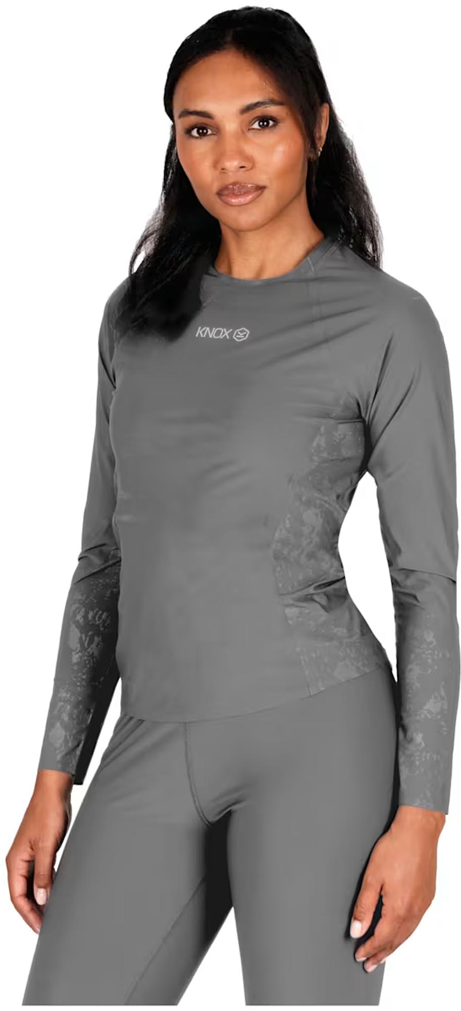 Knox Dual Active Base Layer Camicia funzionale a maniche lunghe per donna grigio S Figura 1