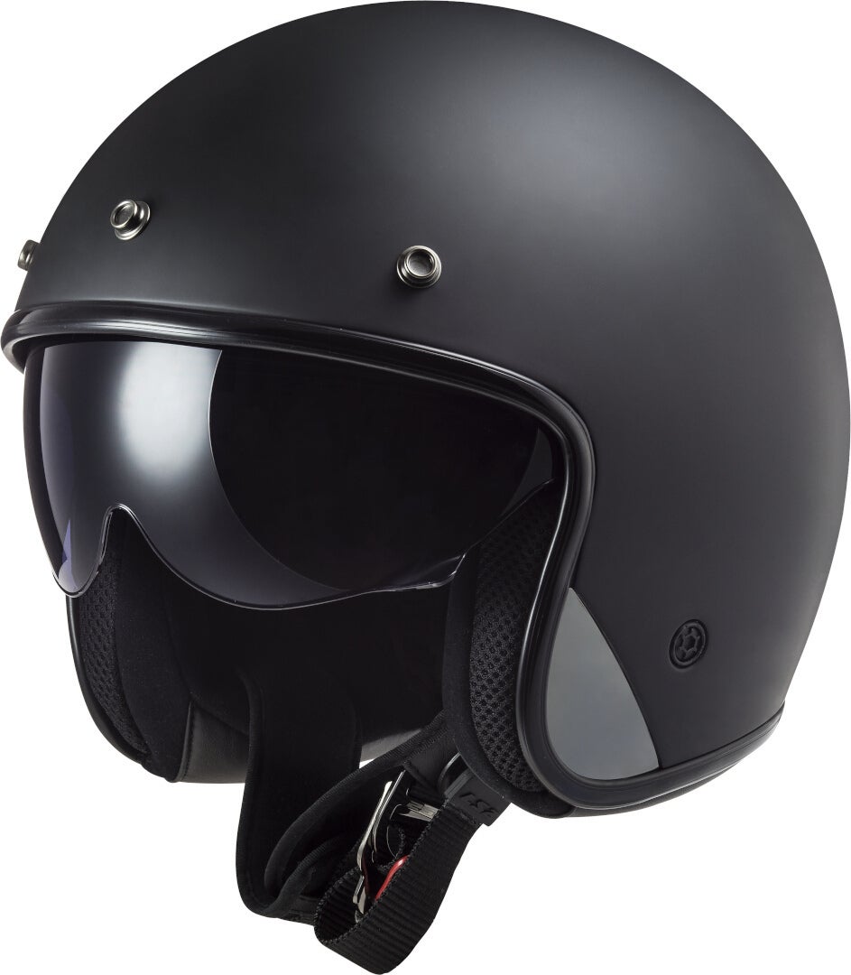 LS2 OF601 Bob Solid Jethelm schwarz matt XXXL (65/66) Abbildung 1