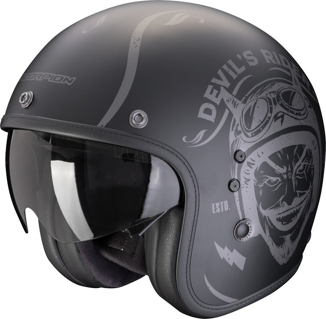 Scorpion Belfast Evo Romeo Casque jet Noir mat/argent XXL (62/63) Figure 1