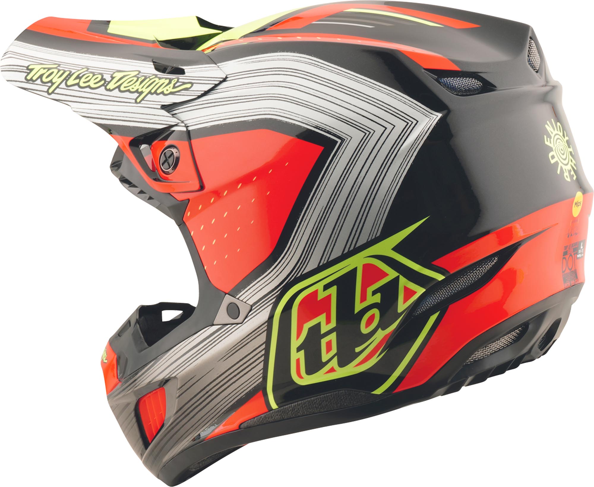 Troy Lee Designs SE5 Composite Stripes MIPS Casco da motocross M Figura 3