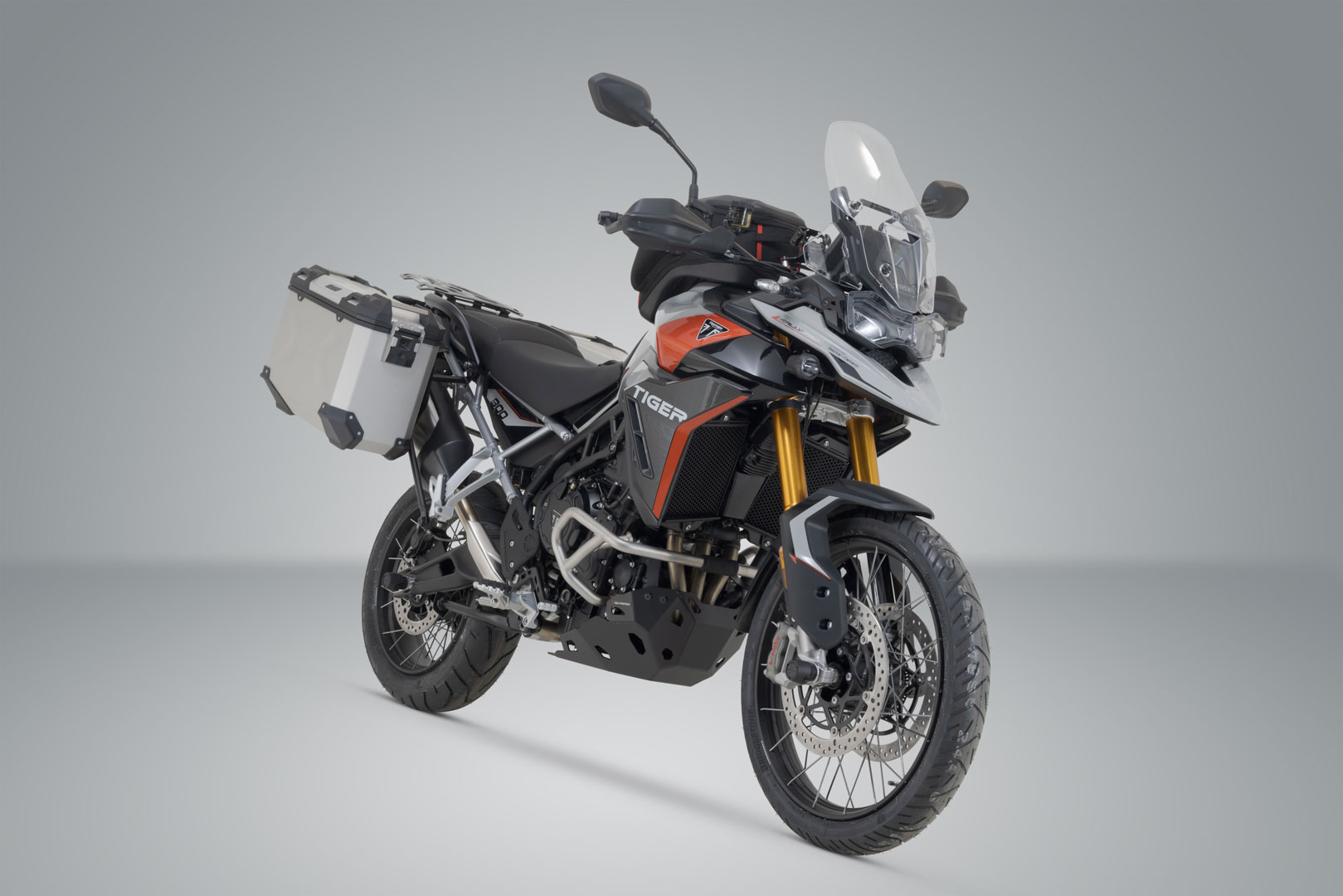 Sistem de carcasă din aluminiu SW-Motech TRAX ADV - Argintiu. 45/37 l. Tiger 900 GT/GT Pro/Rally Pro. Figura 2