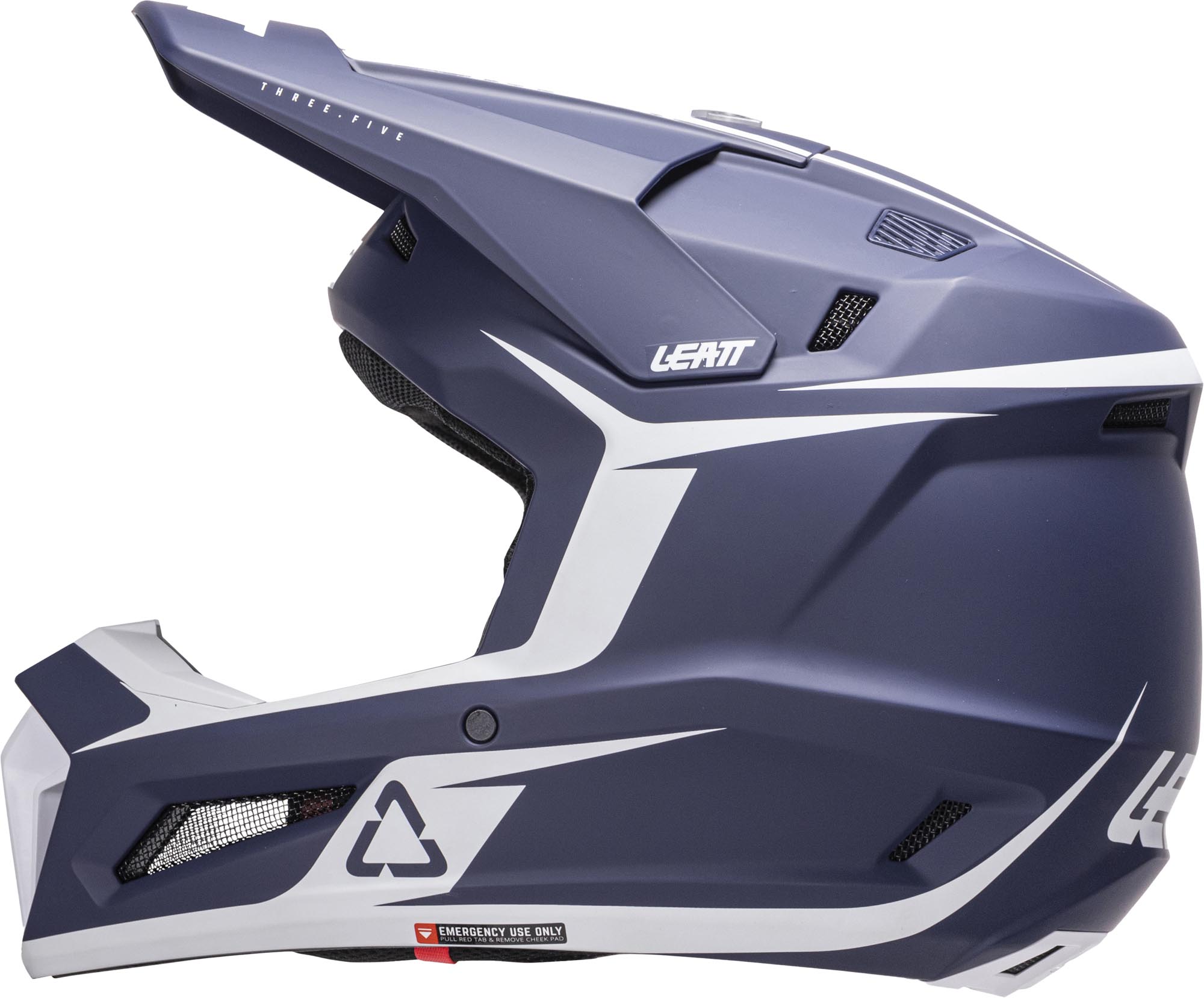 Leatt 3.5 Junior Cască de motocross cu ochelari de protecție Albastru/Alb/Roșu M (51/52) Figura 5
