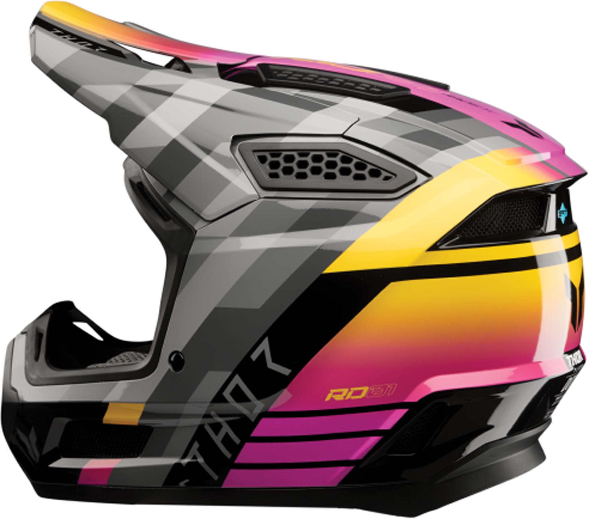 Thor Fleet Camber Casco da motocross nero/rosa L (59/60) Figura 2