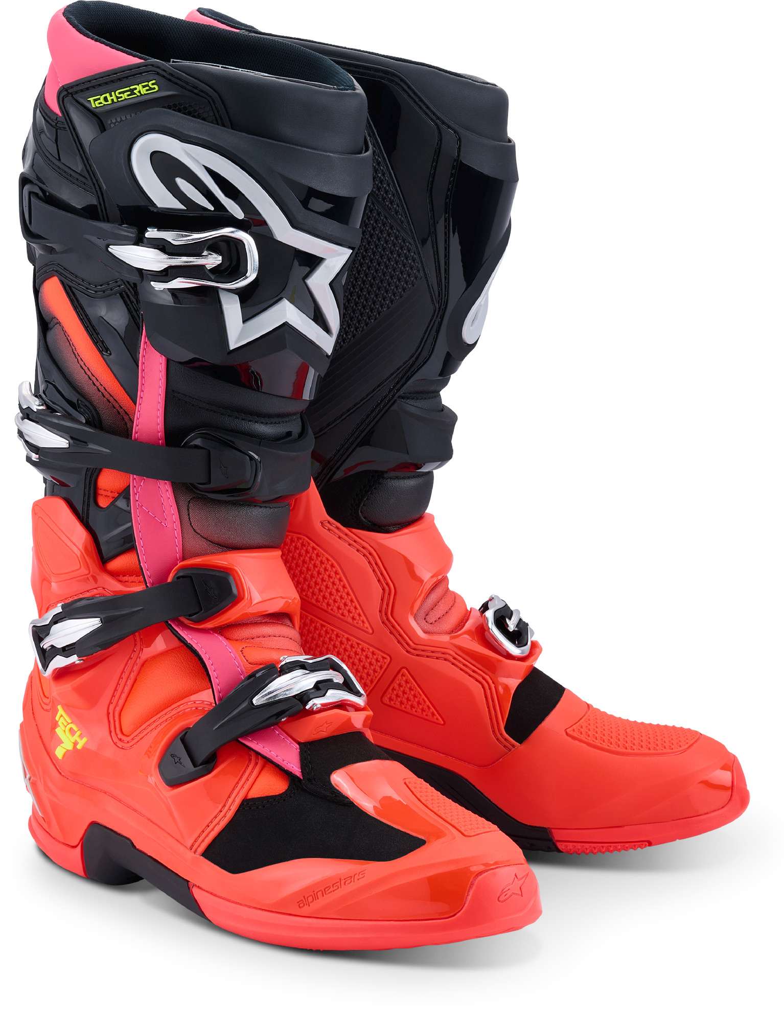 Alpinestars Tech 7 Motocross Boots black/red/pink 10 Figure 1