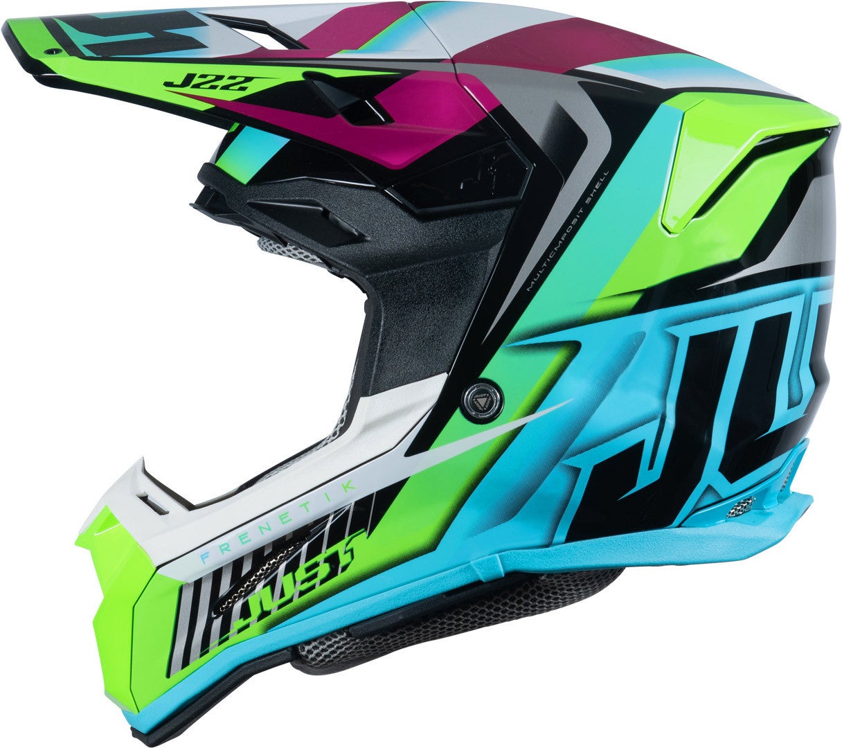 Just1 J22F Frenetik Casco da motocross Verde/Nero L (59/60) Figura 6