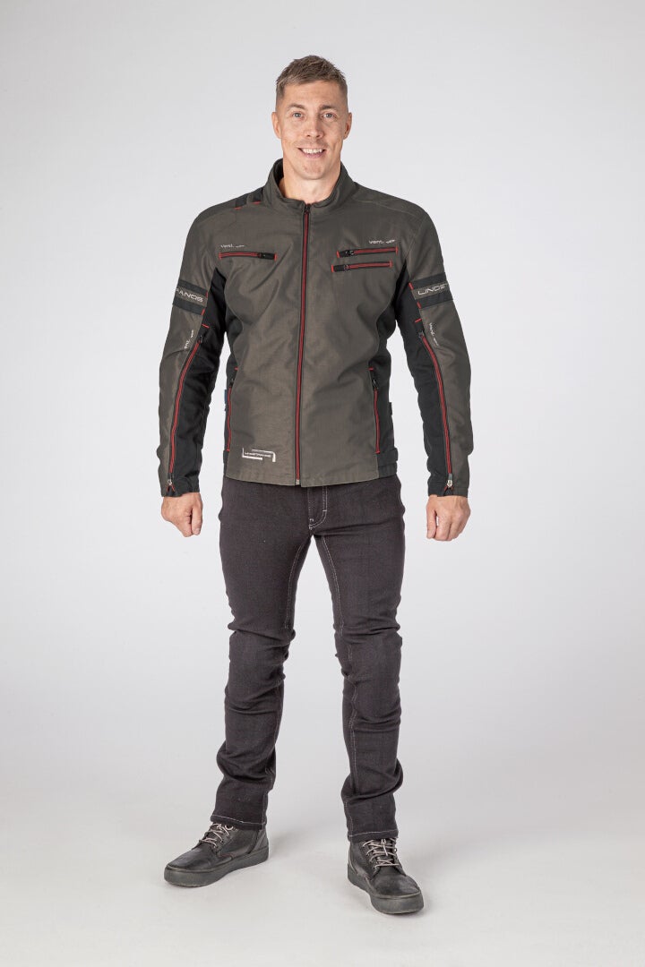 Lindstrands Lysvik veste textile de moto imperméable Vert militaire 48 Figure 3
