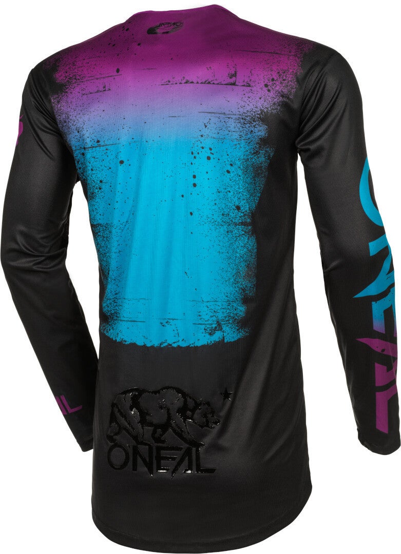 Oneal Mayhem Scarz Motocross trøje sort/blå/lilla M Figur 2