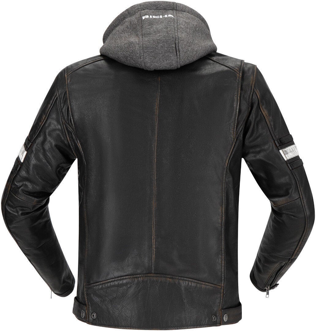 Richa Toulon 2 Motorcycle Leather Jacket black/brown 58 Figure 5