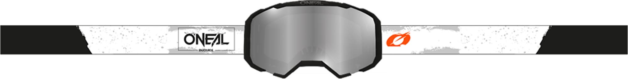 Oneal B-22 Paint Motokrosové brýle bílá/černá Obrázek 4