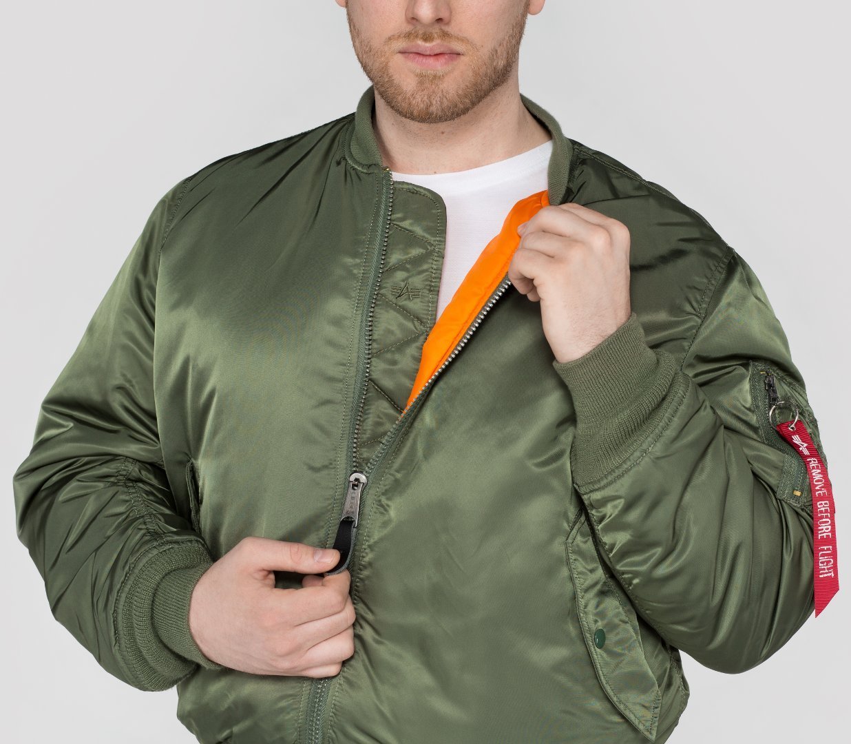 Alpha Industries MA-1 Jakke oliven L Figur 5