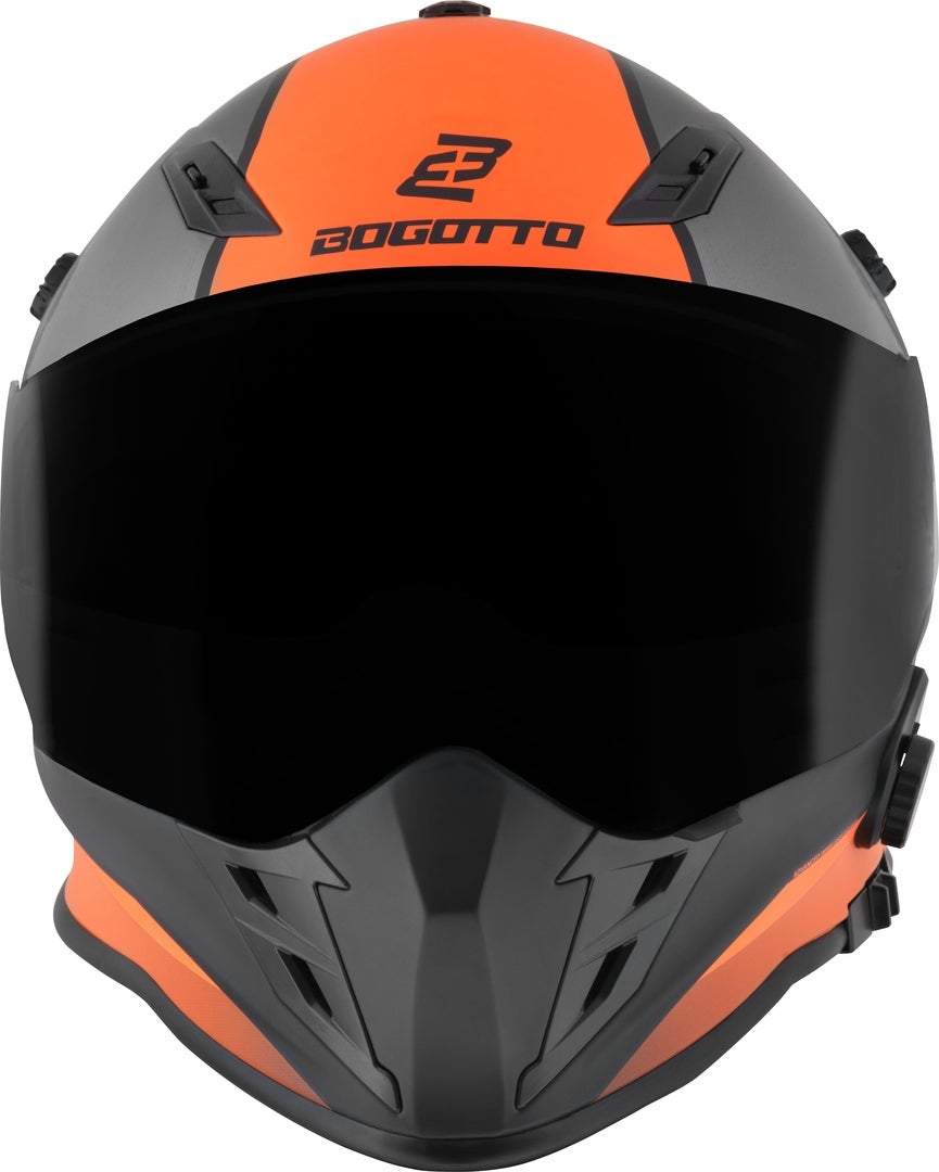 Bogotto H331 BT Tour EVO Bluetooth Enduro hjelm sort mat/grå/orange XL Figur 10