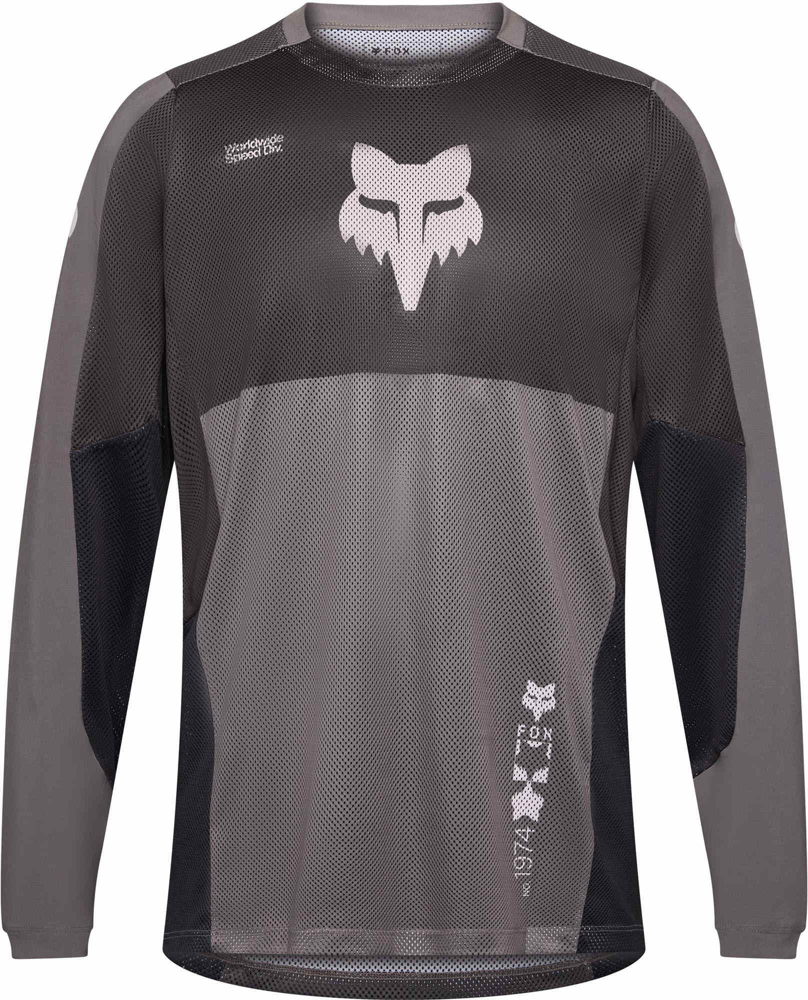 FOX Ranger Air Off-Road Motocross Jersey schwarz/grau 2XL Abbildung 1