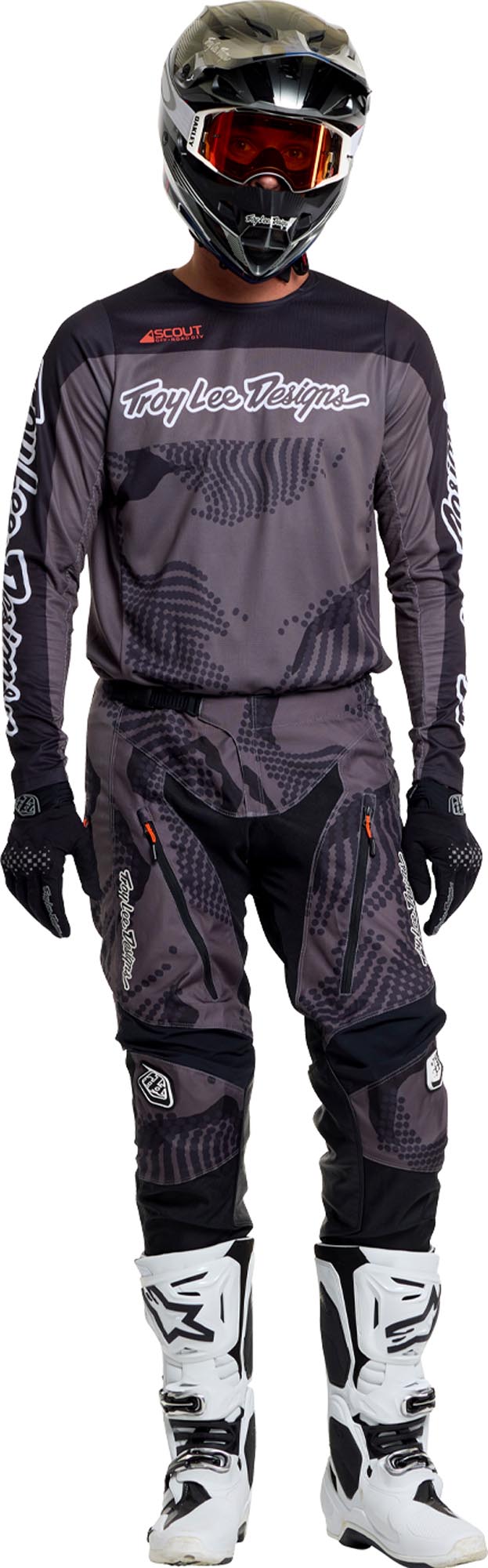 Troy Lee Designs Scout GP Pro High Desert Motocrosstrøje Sort XL Figur 14