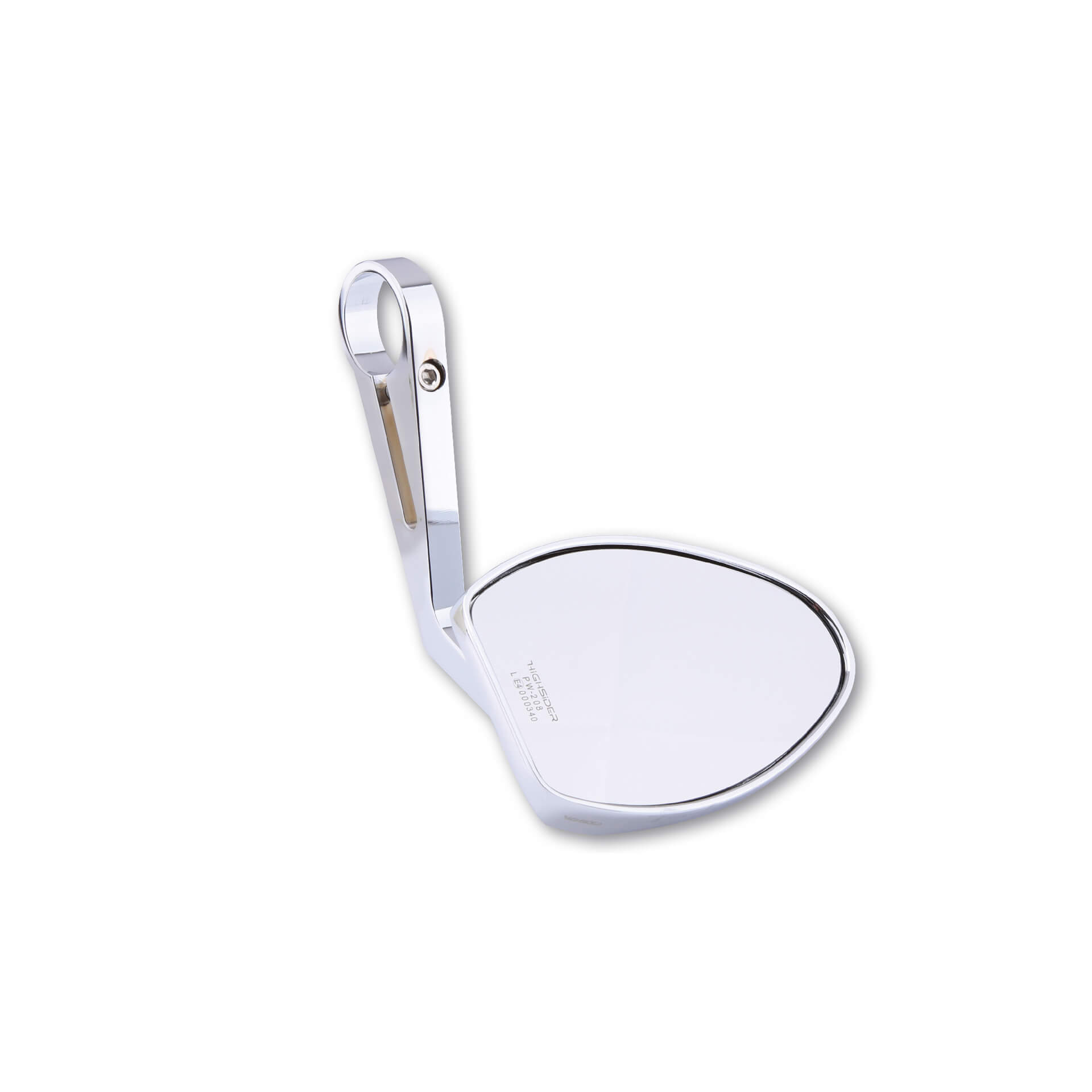 HIGHSIDER FERRARA 2 Lenkerendenspiegel, lang Chrome Figura 3