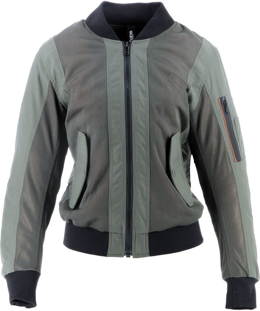 Helstons Elisa Dames Motorfiets Textiel Jas Khaki XL Figuur 1