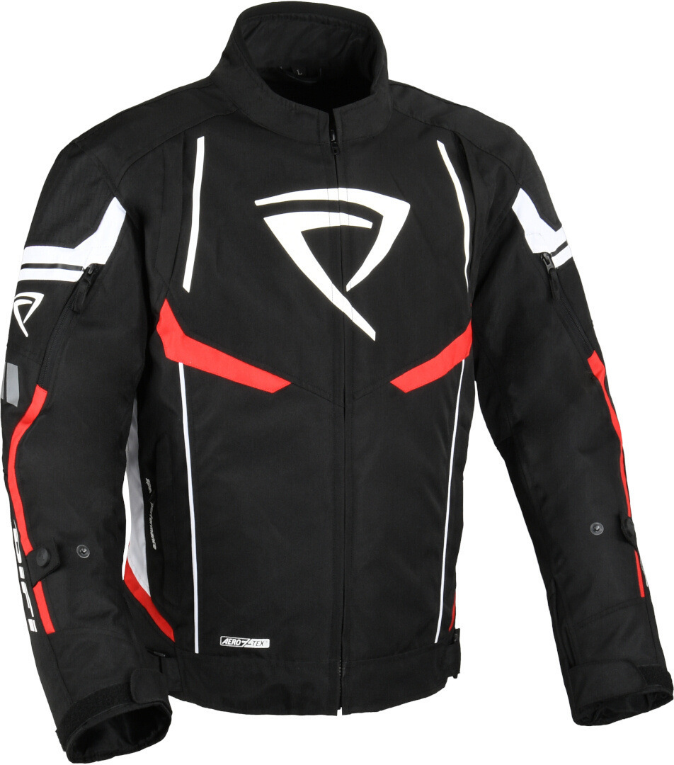 DIFI Estoril Aerotex waterproof Motorcycle Textile Jacket black/white/red L Figure 1