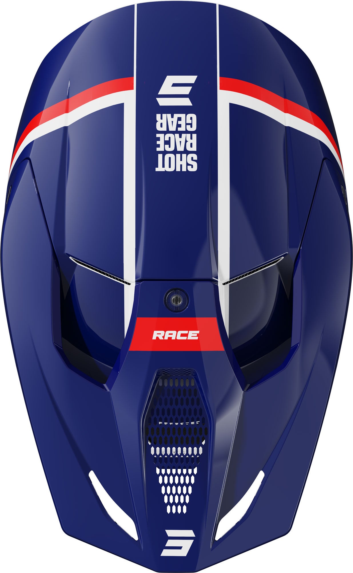 Shot Race Mythic Motocross Helm blau/rot L (59/60) Abbildung 2