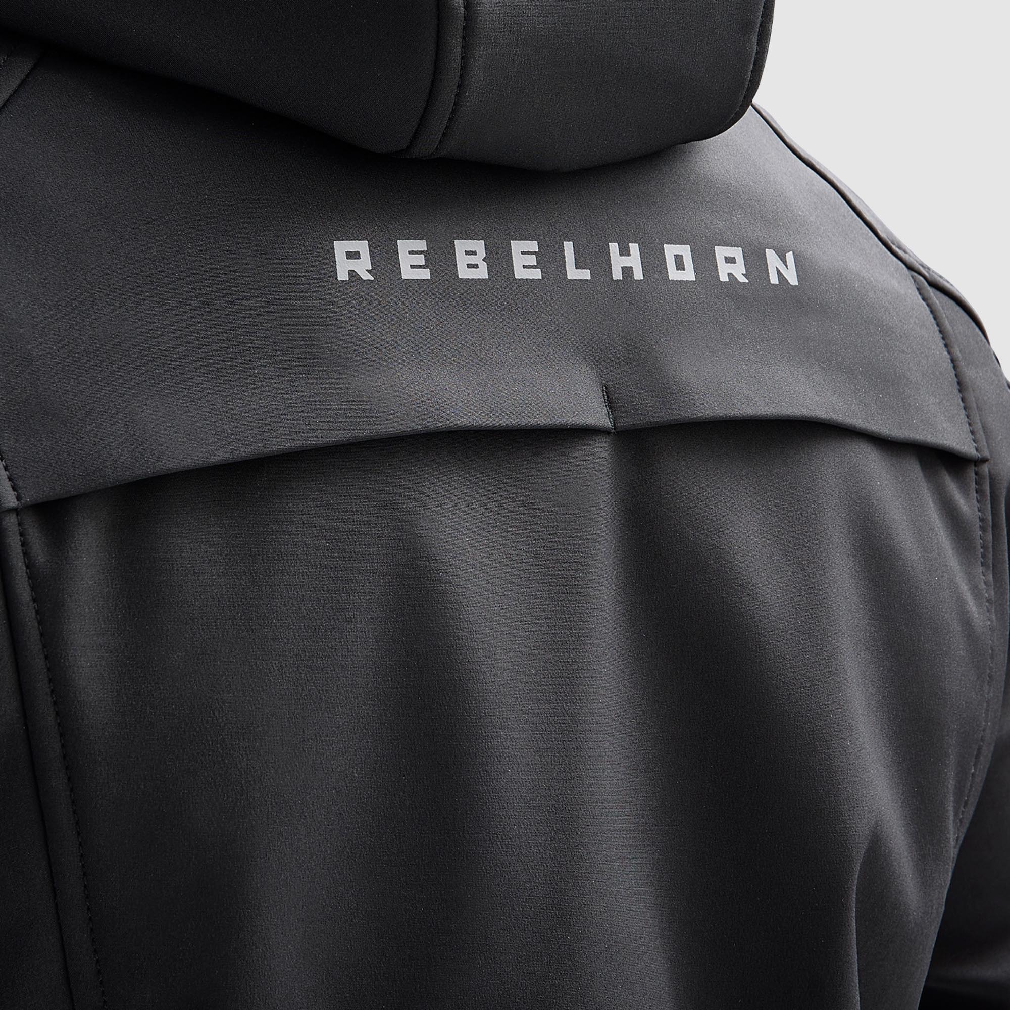 Rebelhorn Slash Softshell waterdichte motorfiets textieljas Zwart 7XL Figuur 5