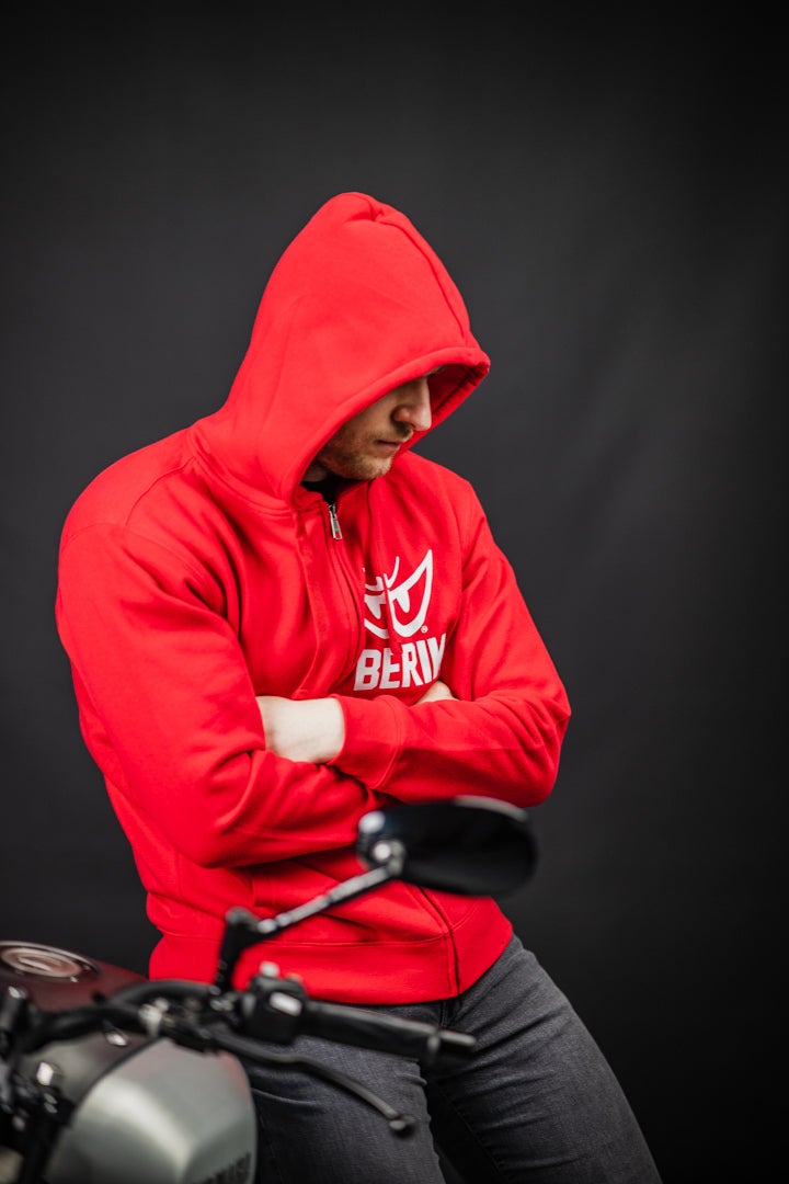 Berik Classic Z Zip Hoodie red/white XL Figure 2