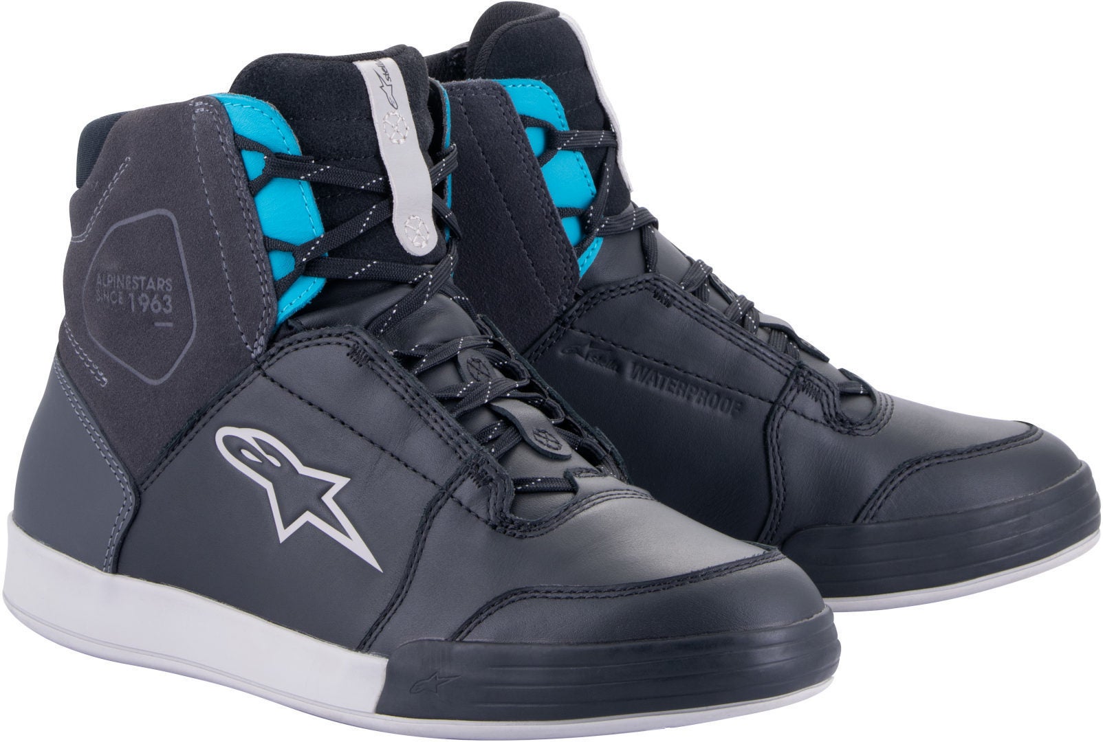 Alpinestars Stella Chrome Drystar Vandtætte dame motorcykelsko sort/blå 11,5 Figur 1
