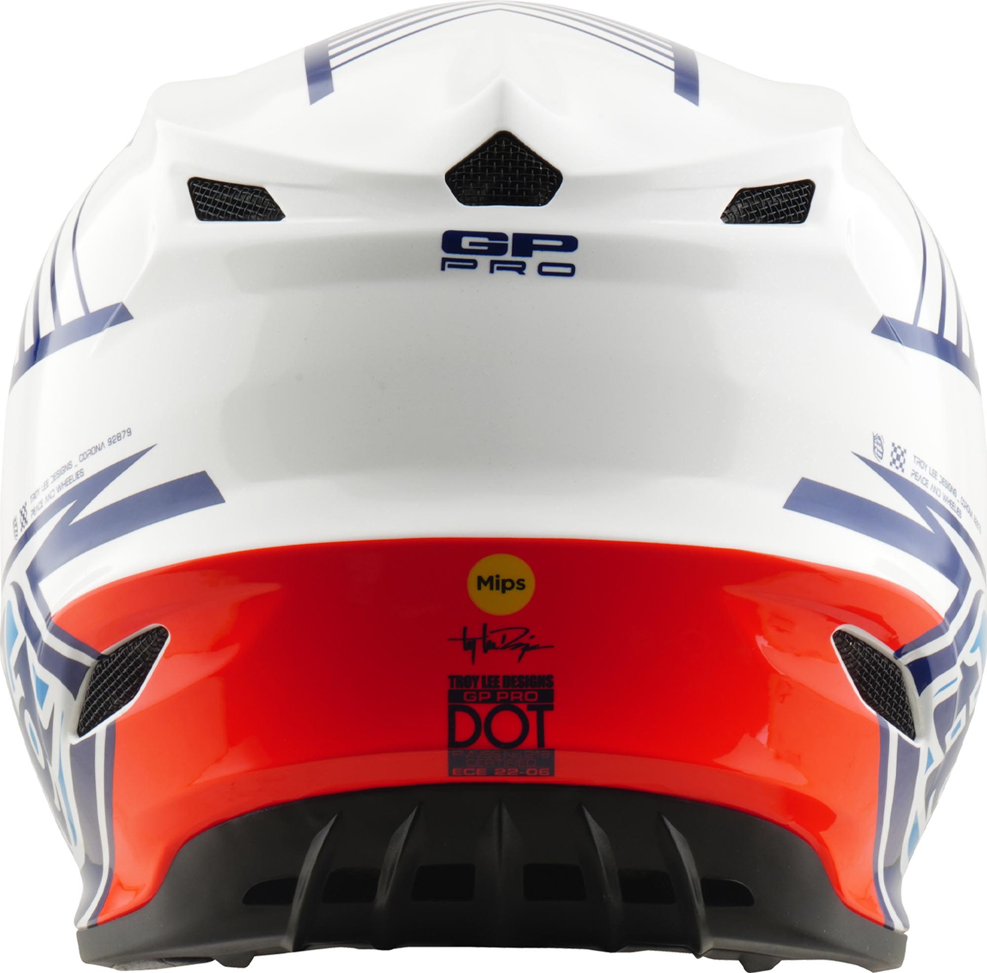 Troy Lee Designs GP Pro MIPS Segment Casco da motocross blu/bianco XL (60/61) Figura 7